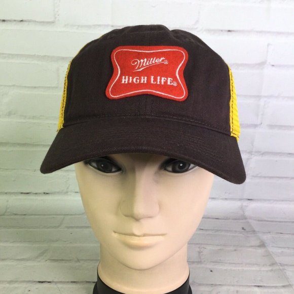 Miller Beer High Life Retro Logo Mesh Back Hat Cap - Picture 1 of 6